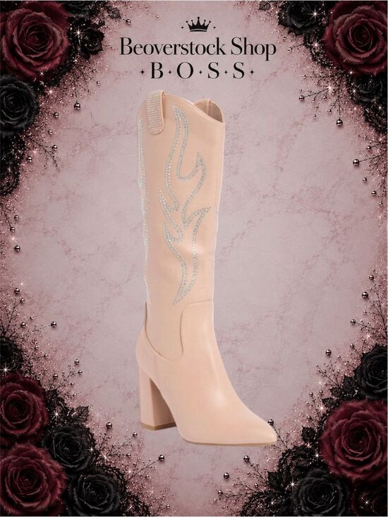 TOP Moda Shoes - New NIB Womens TOP GUY Shoes ( TOP MODA ) Alias Western Boots Blush Pu